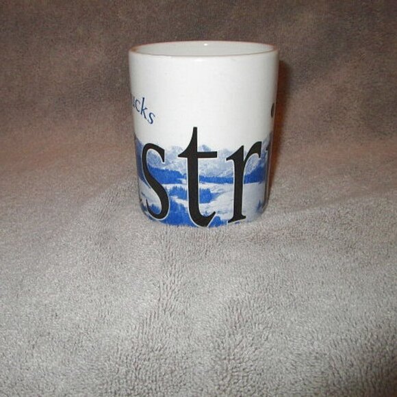 2002 Vintage Starbucks Coffee Austria City Collector Series Mug The Alps 16 oz - Picture 3 of 7
